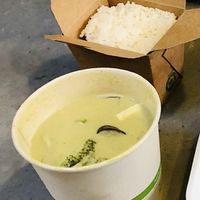 Green curry at Kati Vegan Thai in Seattle