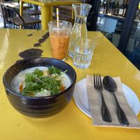 Tom Kha soup   at Kati Vegan Thai in Seattle