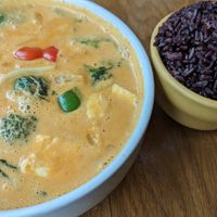 Came on a second trip -- this is the red curry at Kati Vegan Thai in Seattle