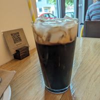 Thai Iced Coffee at Kati Vegan Thai in Seattle