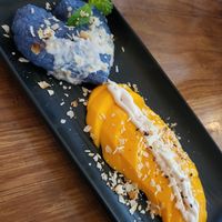mango sticky rice at Kati Vegan Thai in Seattle