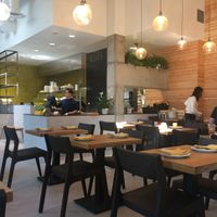 Beautiful modern interior of Kati at Kati Vegan Thai in Seattle