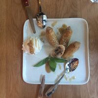 Fried banana and coconut at Kati Vegan Thai in Seattle