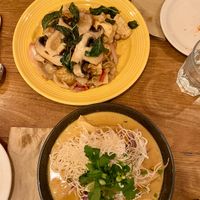 Pad Keemao and Khai Soi at Kati Vegan Thai in Seattle