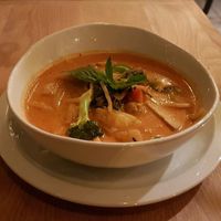 Red curry  at Kati Vegan Thai in Seattle