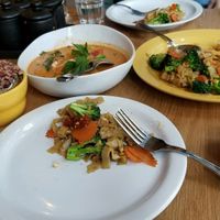 food orgy for 2 at Kati Vegan Thai in Seattle