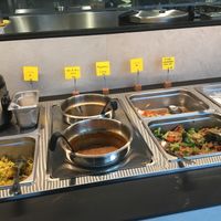 Buffet line at Kati Vegan Thai in Seattle