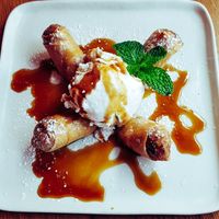 Coconut dessert at Kati Vegan Thai in Seattle