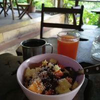 Hostel breakfast at Con.Siente de LULU La Bruja in Bacalar