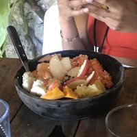 Fruit bowl- huge portion  at Con.Siente de LULU La Bruja in Bacalar