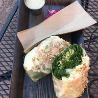 The OG hand roll salad added tamari mushrooms at DeLuxe in Reno