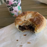Vegan 'meat' pie at Bakehouse On Collins in Hackham