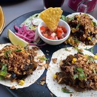 Vegan tacos  at Guaka in Faro