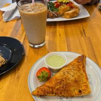 Genuinely fantastic - Cuban handpie came with w delicious cilantro sauce, the chocolate chip cookie was salty in a great way. Iced lavender oat latte was sweet & balanced ✅️✅ at Neighborhood Joe in St Petersburg