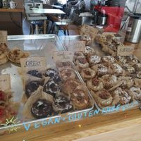 All donut-cakes are super rich, flavorful and VEGAN! at Neighborhood Joe in St Petersburg