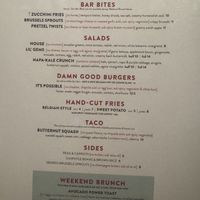 Vegan menu  at Beer Kitchen in Kansas City