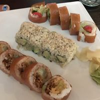 ALT roll, avocado roll, and cowgirl.  at Blue Sushi Sake Grill in Westwood