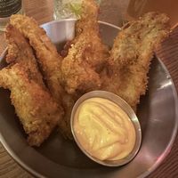 Oyster Mushrooms  at Karavan Bar in Wroclaw