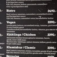 Vegan burger at Akureyri Backpackers in Akureyri
