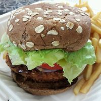 Vegan Burger - Fried Patty at The 6740 in Whittier