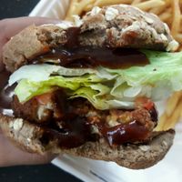 Vegan Burger - Fried Patty w/ BBQ at The 6740 in Whittier