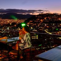 Cafe Mosaico has the best view in Quito at Cafe Mosaico in Quito