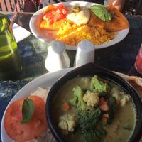 Thai curry  at Cafe Mosaico in Quito