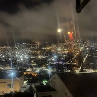 Killer views of Quito  at Cafe Mosaico in Quito
