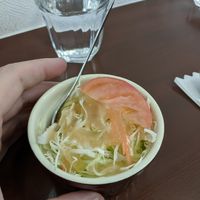 Salad with onion sauce at Cafe Douce in Hakone