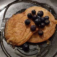 Soy pancakes, would of liked a third one but two was fine after  3 courses 😅 at The Winery in Burton Upon Trent