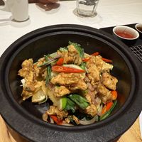 Fried spicy mushrooms  at WUJIE 大蔬无界 in Suzhou