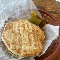 pita cooked to perfection   at Newtown in Brooklyn