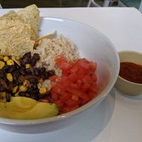 Burrito bowl at JivamukTea Cafe in New York City