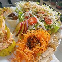 Salada muffin at Bigode Verde in Recife