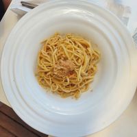 Tuna spaghetti that my friend ordered - i uploaded the picture so you can see the size at Ribeira d'Ilhas Beach in Ericeira
