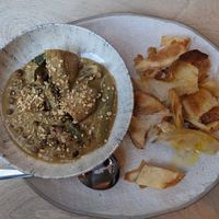 Green curry at Elnecot in Manchester