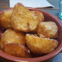 Roast lemon & thyme potatoes at Elnecot in Manchester