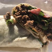 Cheeseburger wrap at Fresh Vibes Juice Bar in Rock Hill