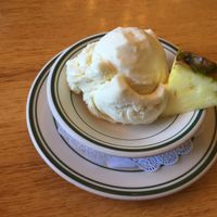 Vegan Pina Colada ice cream  at Baldwin Saloon in The Dalles