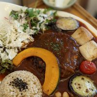 Vegan Hamburg Steak Plate at Soiroum in Seoul