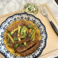 My marinated tempeh bowl, very Nice!   at Soiroum in Seoul