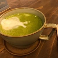 Matcha latte at Soiroum in Seoul