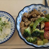 Tempeh bowl at Soiroum in Seoul