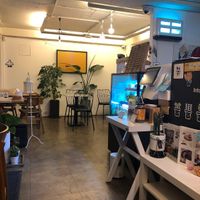 Night time in the Cafw at Soiroum in Seoul