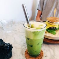 My amazing iced matcha with byo straw ;) at Soiroum in Seoul