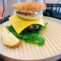 Gluten free burger - packed with flavour and way better than I thought it would be. My GF partner loved it.  at Soiroum in Seoul