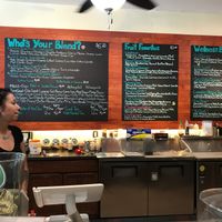 Many smoothies  at Blended Choice in Guerneville