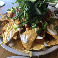 Large Nachos $20 (we had to get a box for takeaway, couldn’t finish them) HUGE at Hunter in Rye