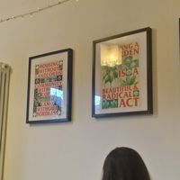 Decor #Veganuary at Crocus Cafe in Nottingham
