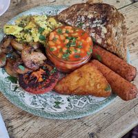 Vegan breakfast (served all day) at Crocus Cafe in Nottingham